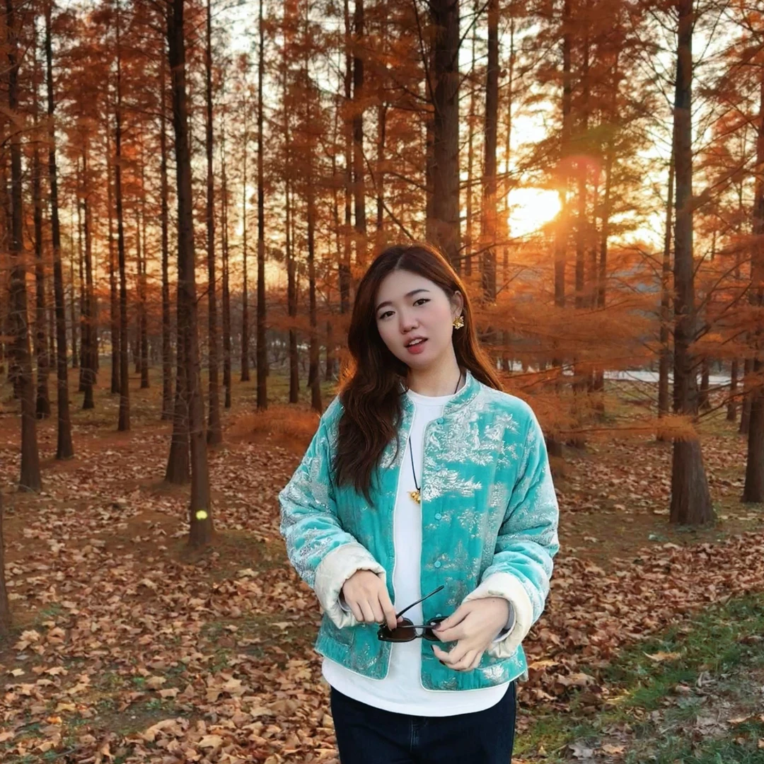 ‘上玄月色’小立领薄荷绿烫金真丝桑蚕丝丝绒加厚外套246948