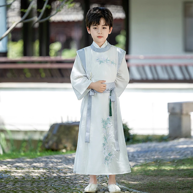 2025新款汉服男童中国风男童汉服夏薄款古风帅气汉服