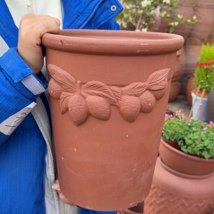 紫砂花盆口25高31宜兴紫砂 瑕疵底部