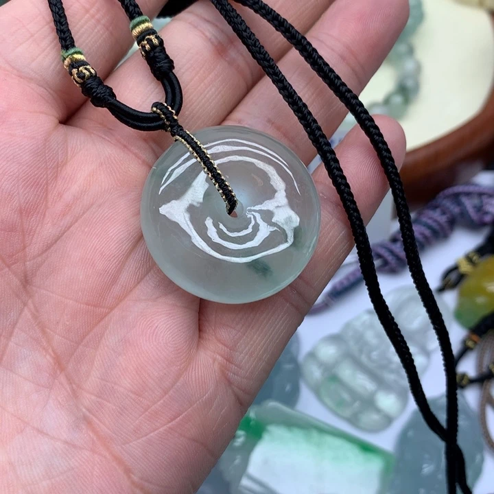 空***城一物一图，平安扣吊坠