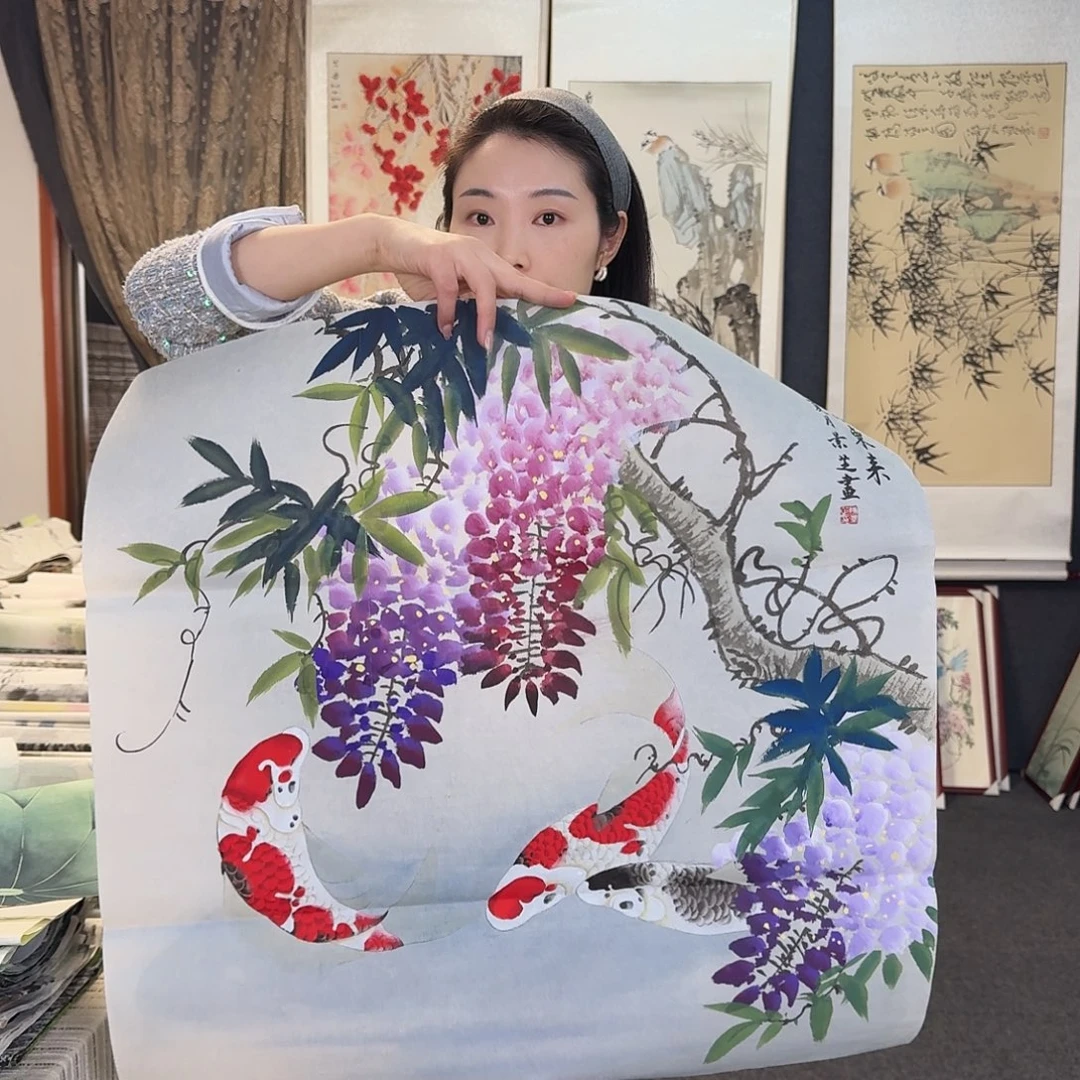 纯手绘国画作品好看