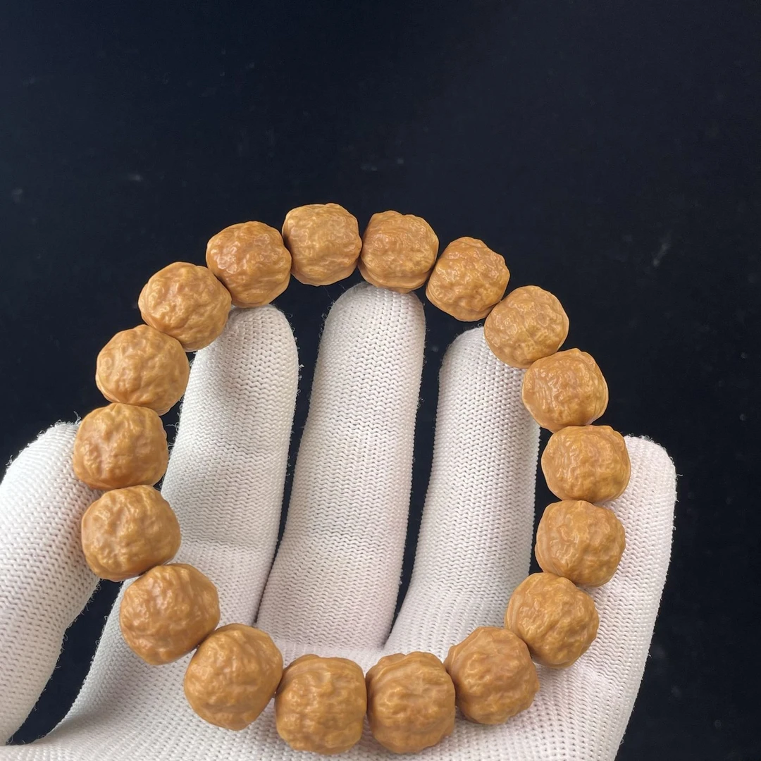 微瑕款小禅宗猴头核桃手串原皮原色不泡药