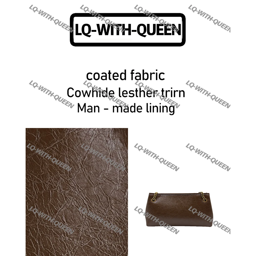 Laugh Queen手工打造真皮女士新款包 0367 黑棕灰色 长方形30cm