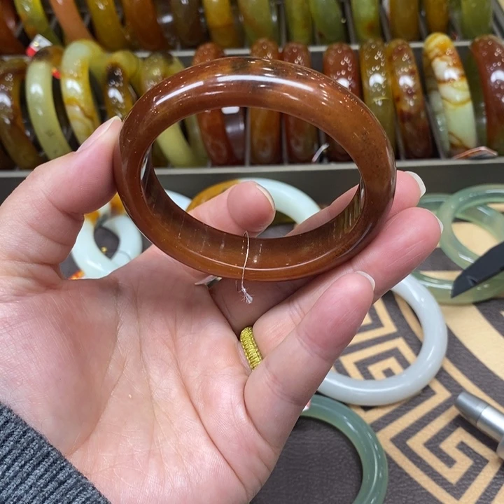 未镶嵌蛇纹石玉手镯