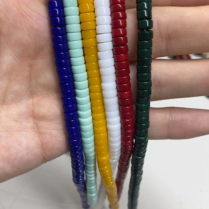 琉璃颈饰多色隔片卡6