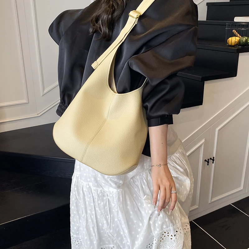 时尚春夏软皮女士单肩包新款小众高级感大包包托特包通勤斜挎女包