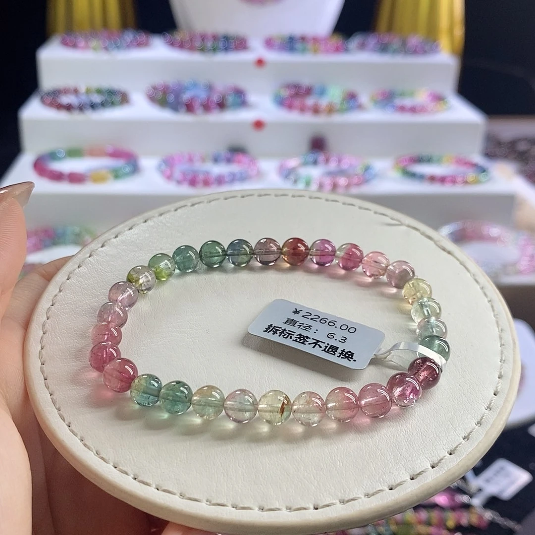 未镶嵌手链碧玺西瓜