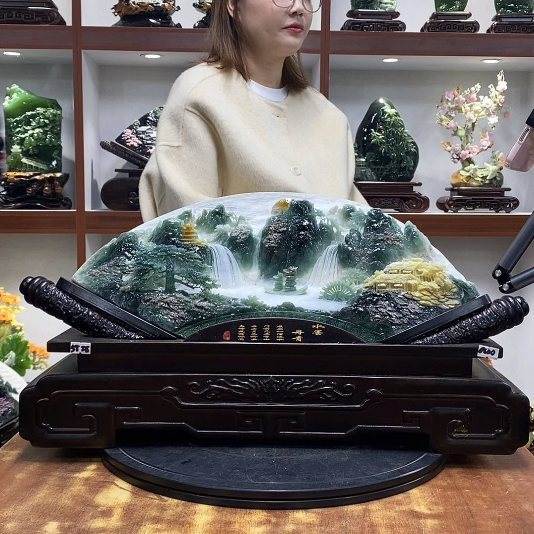 *****玉山水摆件 玄关摆件