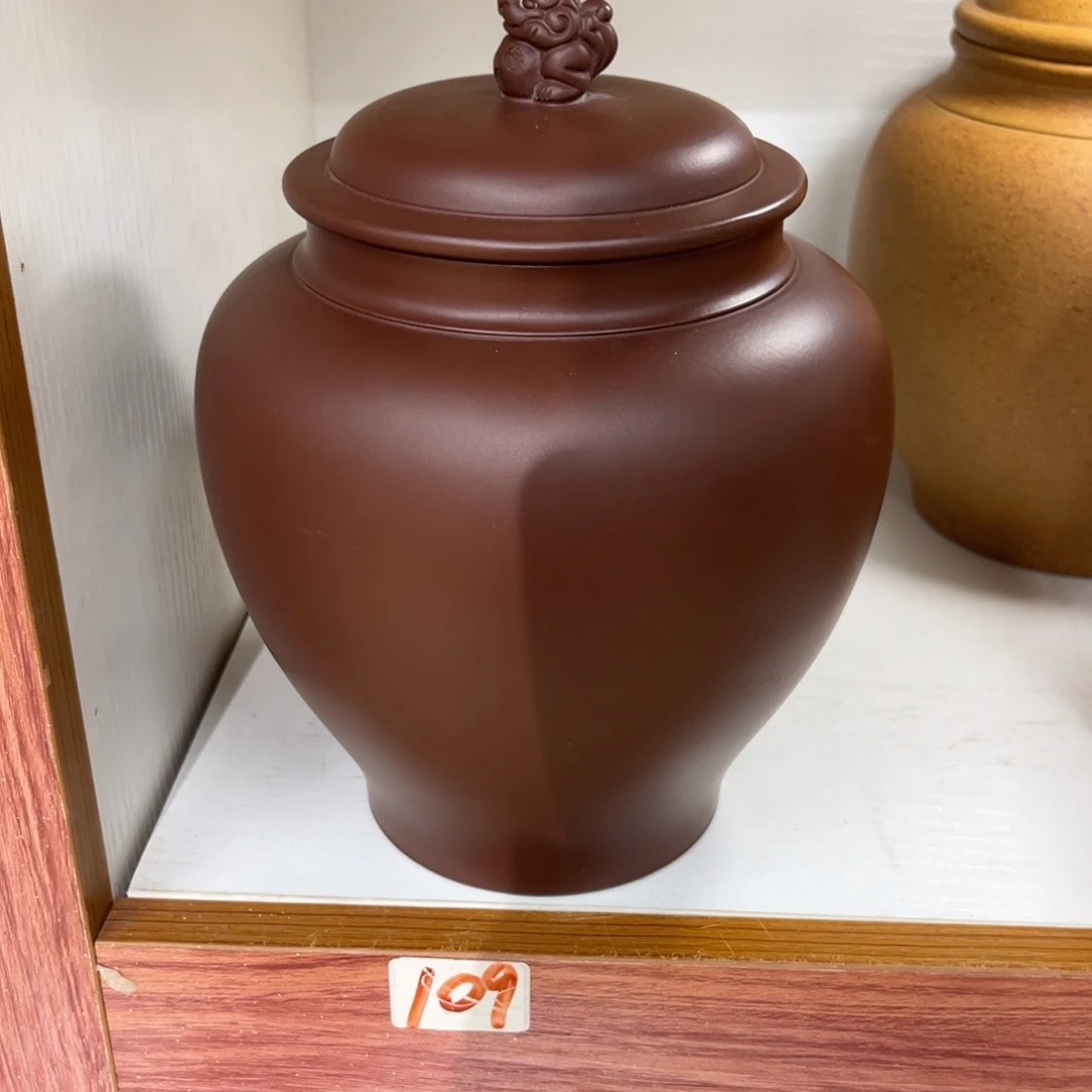 紫砂茶叶罐紫砂茶叶茶花