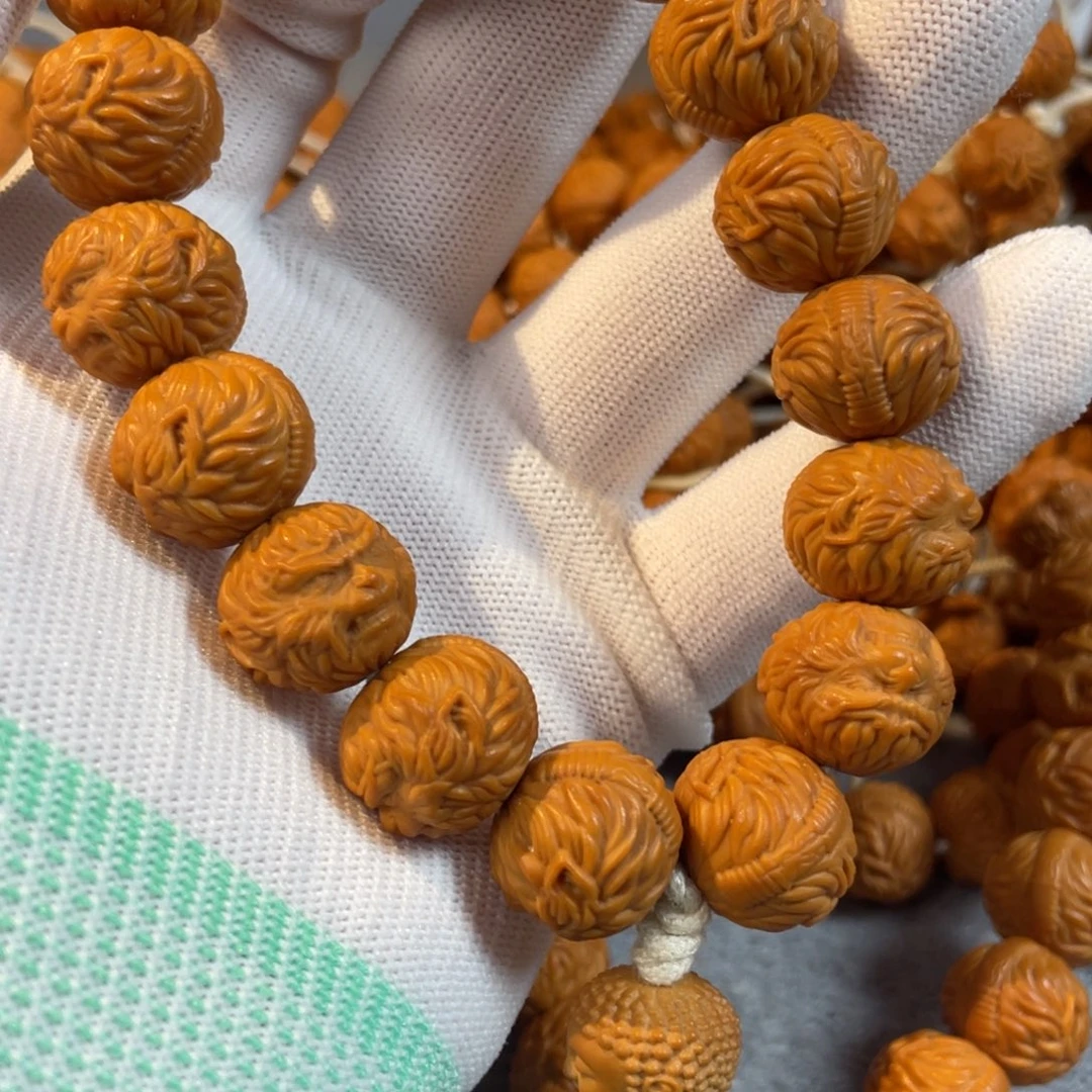 猴头核桃吊坠如*…猴头