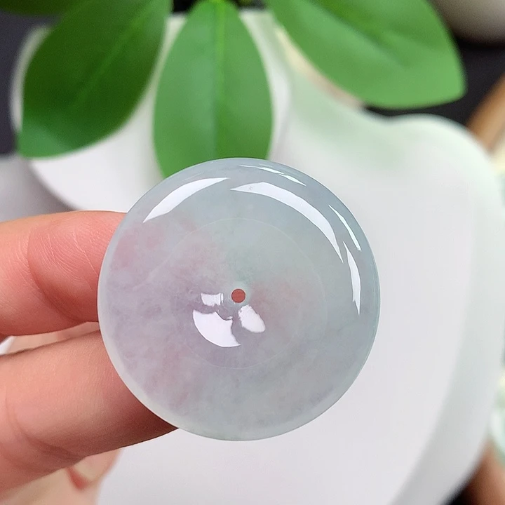 颈饰未镶嵌翡翠平安扣 29.6x5.7mm