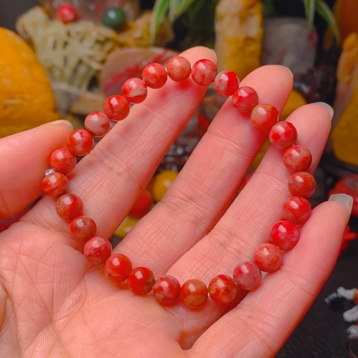 鸡血石鸡血石手串
