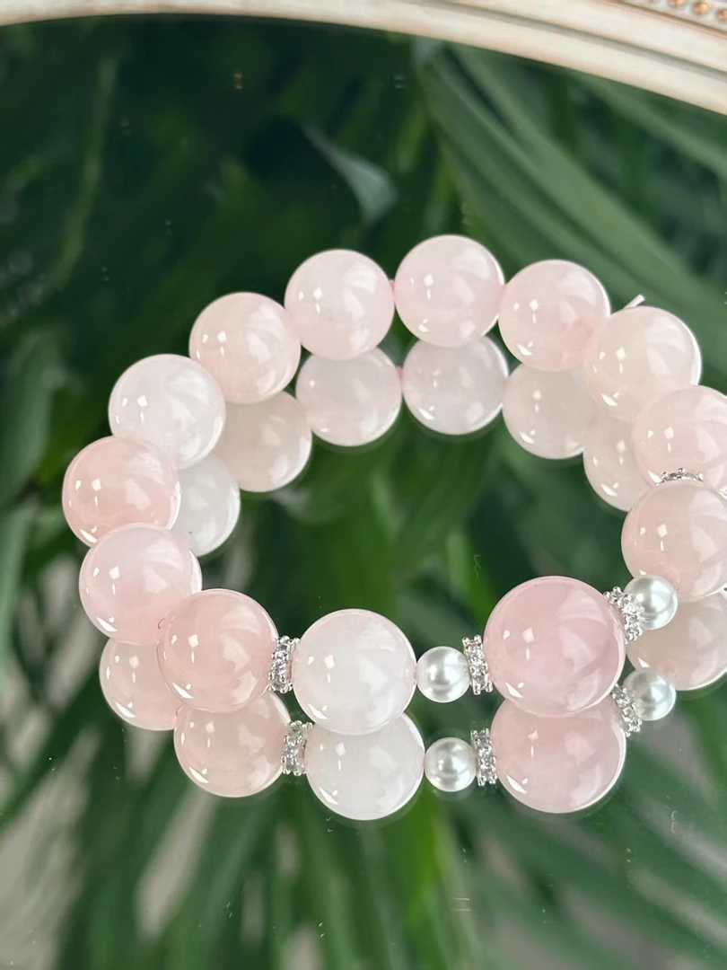 [蜜桃之恋] 天然粉水晶设计款手串 为你带来爱情的甜蜜与幸福