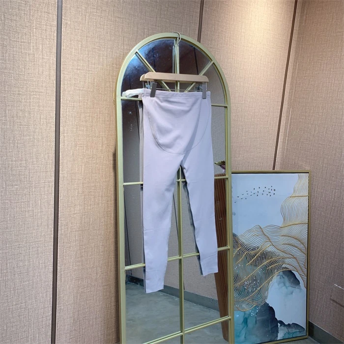 O263浅紫色孕妇裤子   M90-120L130XL140