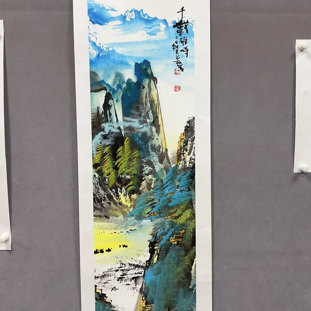 国画亲笔手绘放心去藏