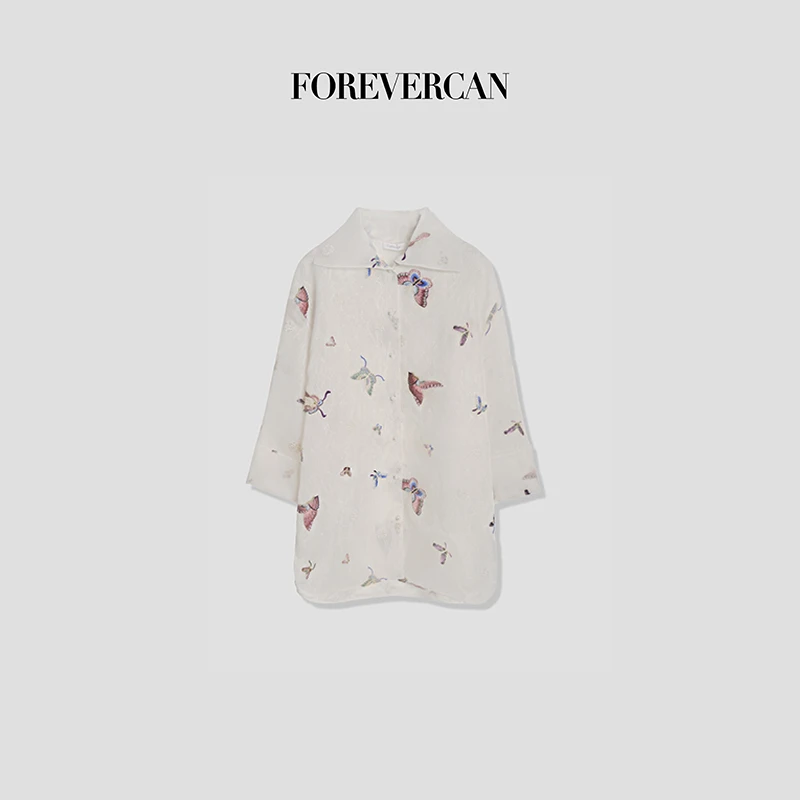 FOREVERCAN“梦蝶”新中式国风蝴蝶刺绣外套上衣 ST21294