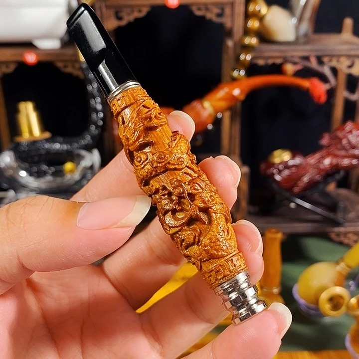 高端定制金丝楠烟嘴