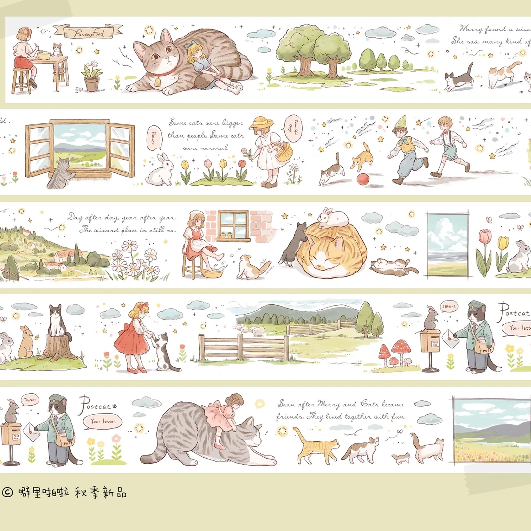 [糖糖]手帐分装背卡装饰素材贴画