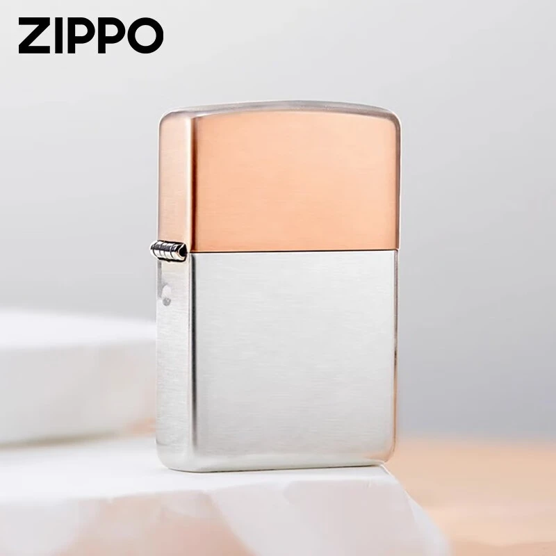 ZIPPO打火机 白银紫铜拼接逐光追梦 送男士个性礼物收藏