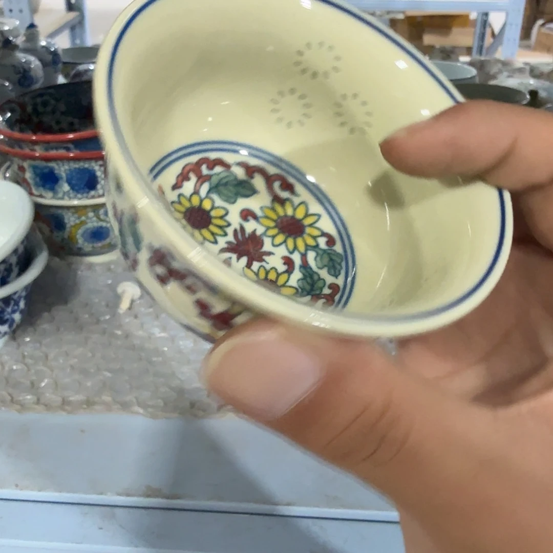 瓷片摆件手绘瓷器全部处理