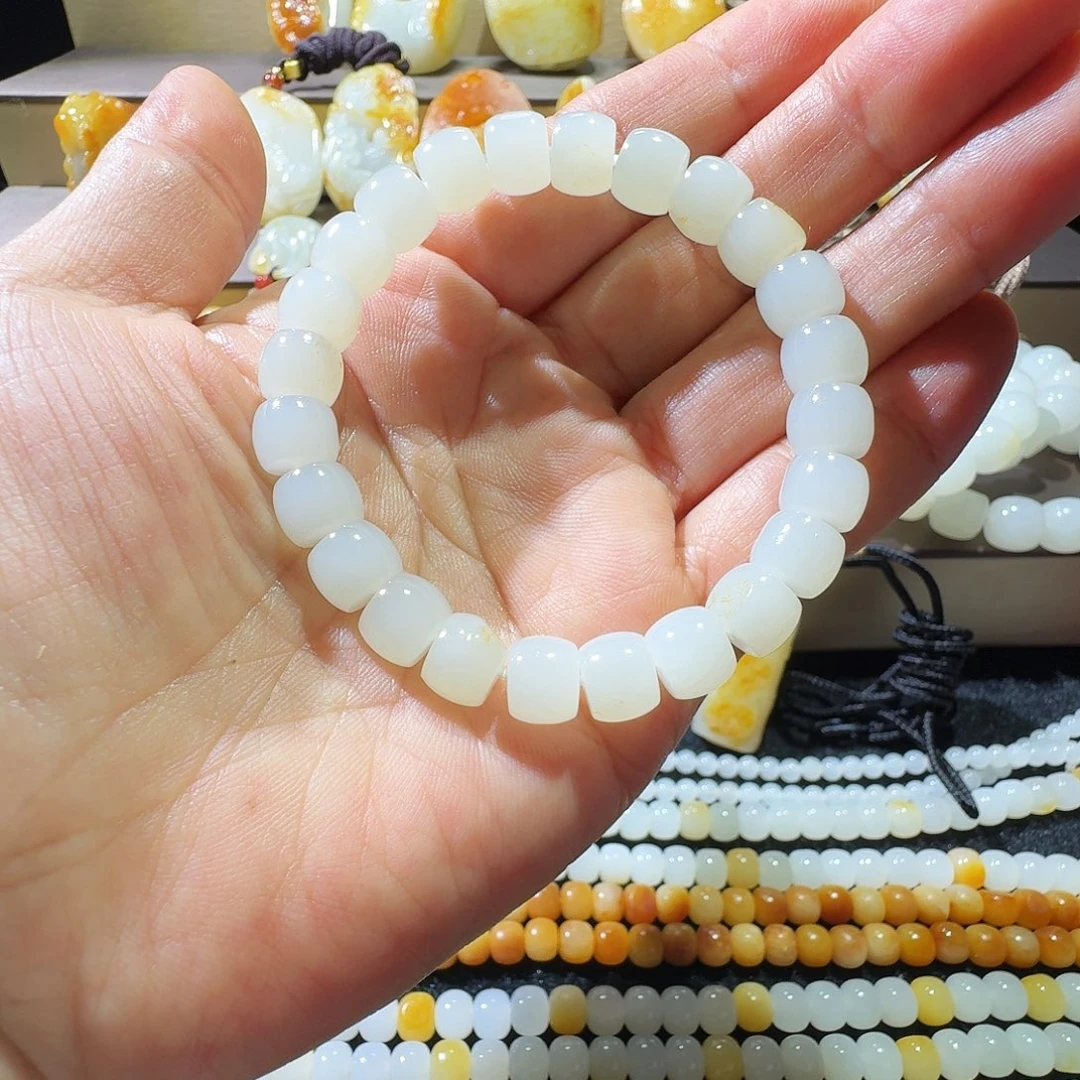 和田玉未镶嵌手链