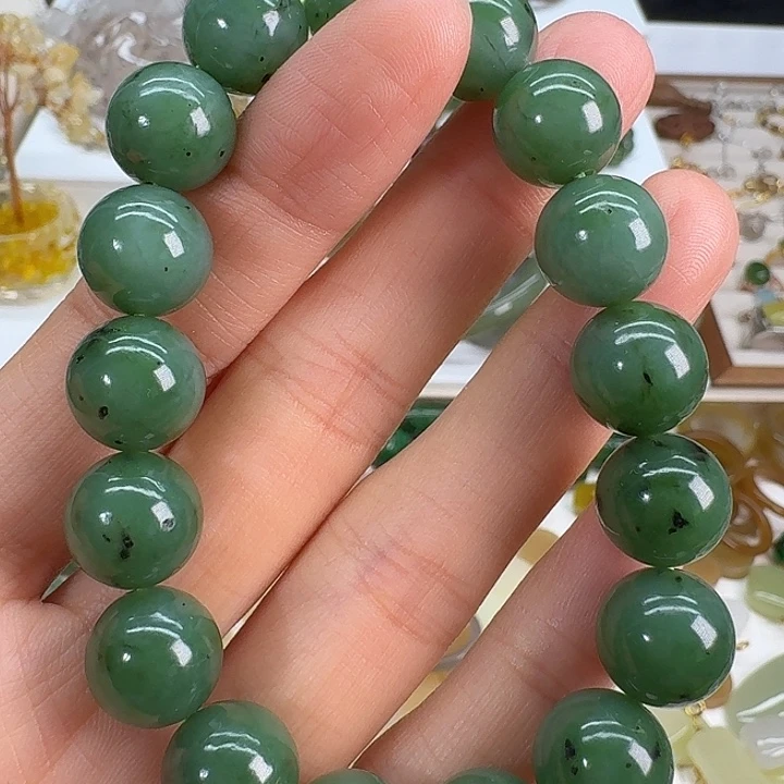 和田玉（碧玉）未镶嵌手链