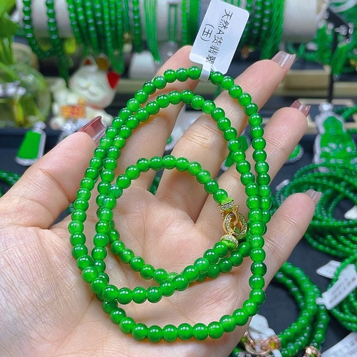 翡翠未镶嵌颈饰翡翠正阳绿5