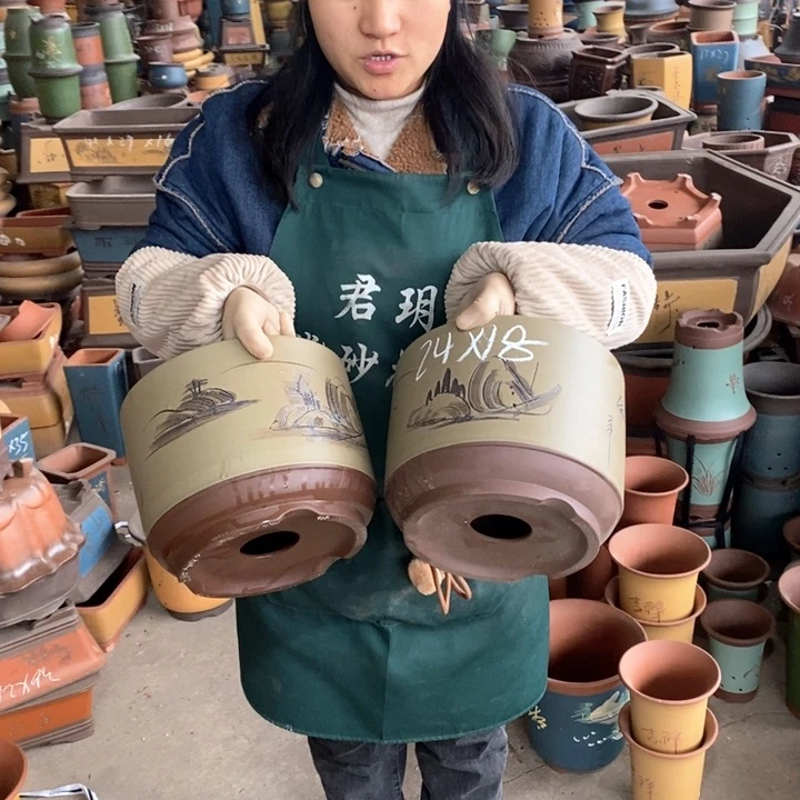 紫砂花盆紫砂花盆