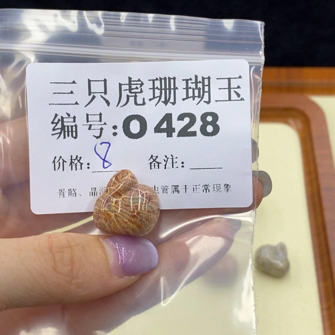 硅化珊瑚（珊瑚玉）未镶嵌o360K****妖