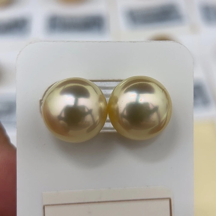 颈饰未镶嵌海水珍珠12-13mm 金珠 强光
