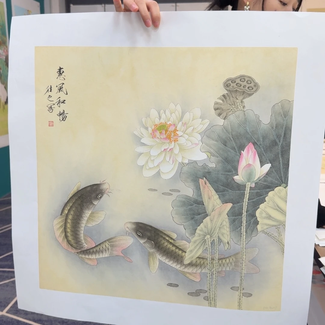 国画国画作品山水花鸟