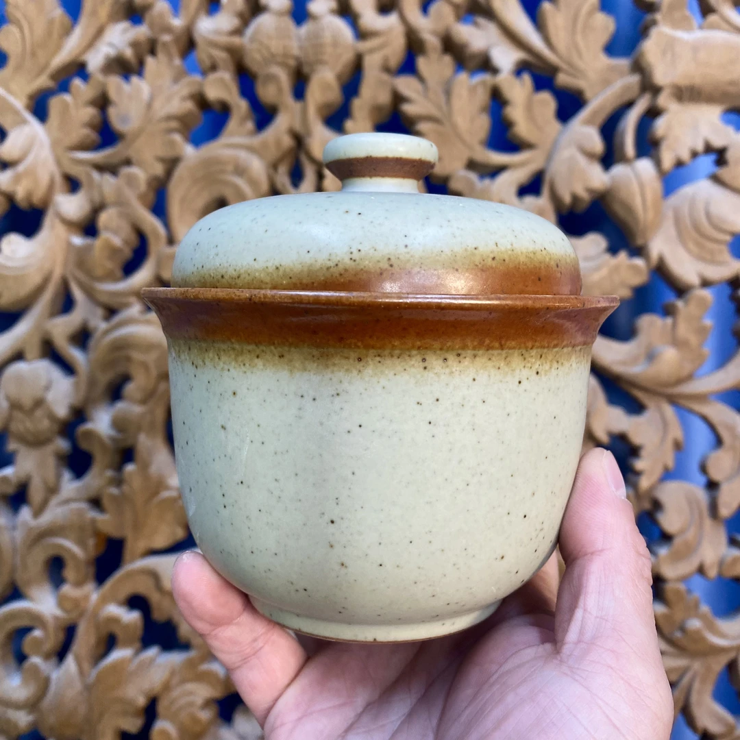 高颜值粗陶复古炖盅