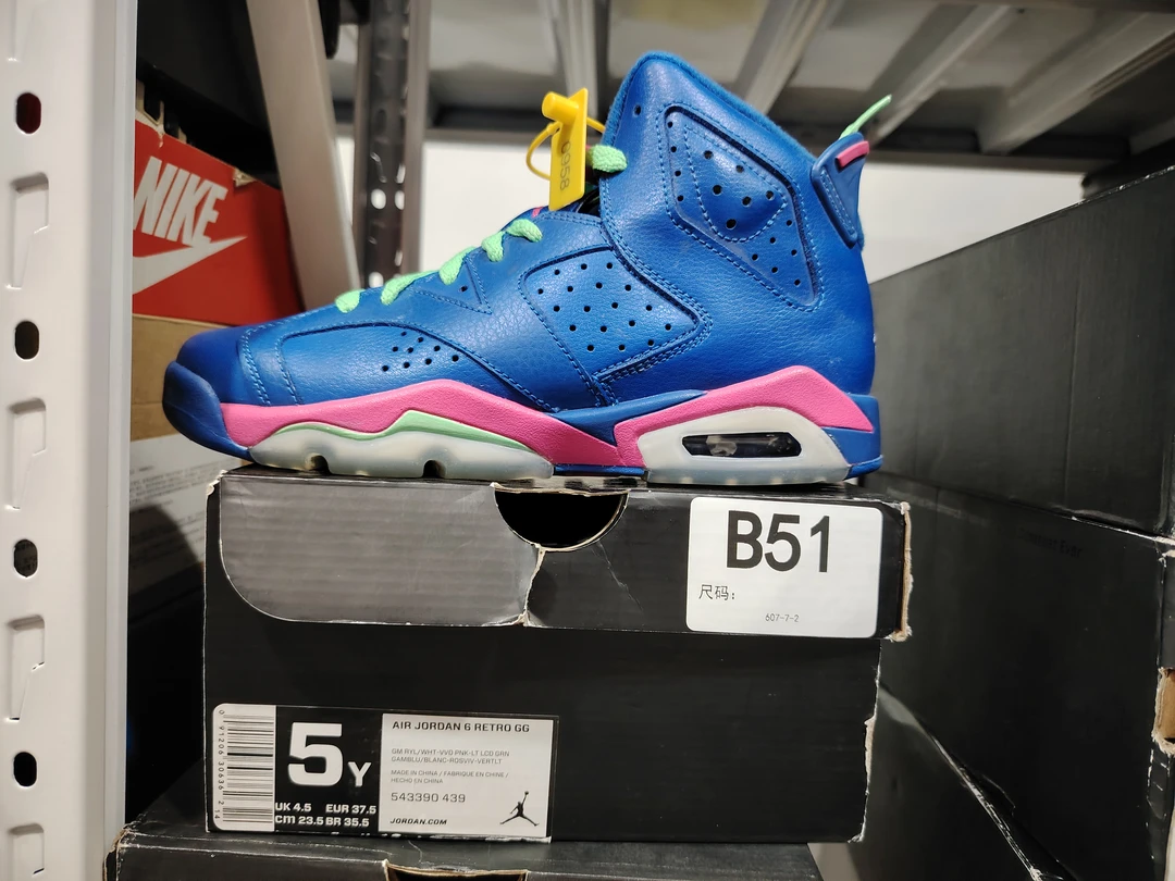 nike aj6湖水绿高帮 全新原盒 37.5码 12.5 sun B51