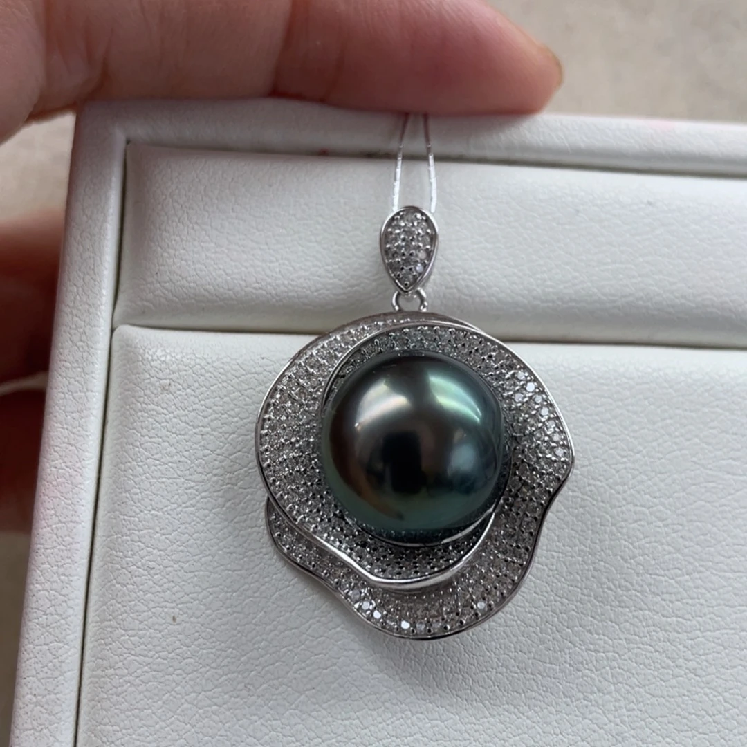 银S925镶嵌颈饰海水珍珠13.8mm