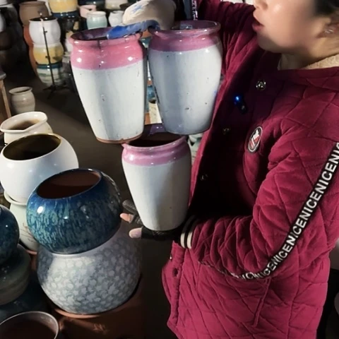 14口20高瑕疵盆子盆子