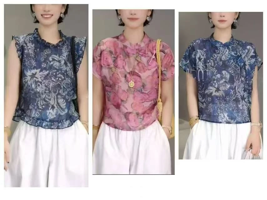 【清货现货】-百搭洋气时尚显瘦木耳边设计感休闲轻熟减龄      202