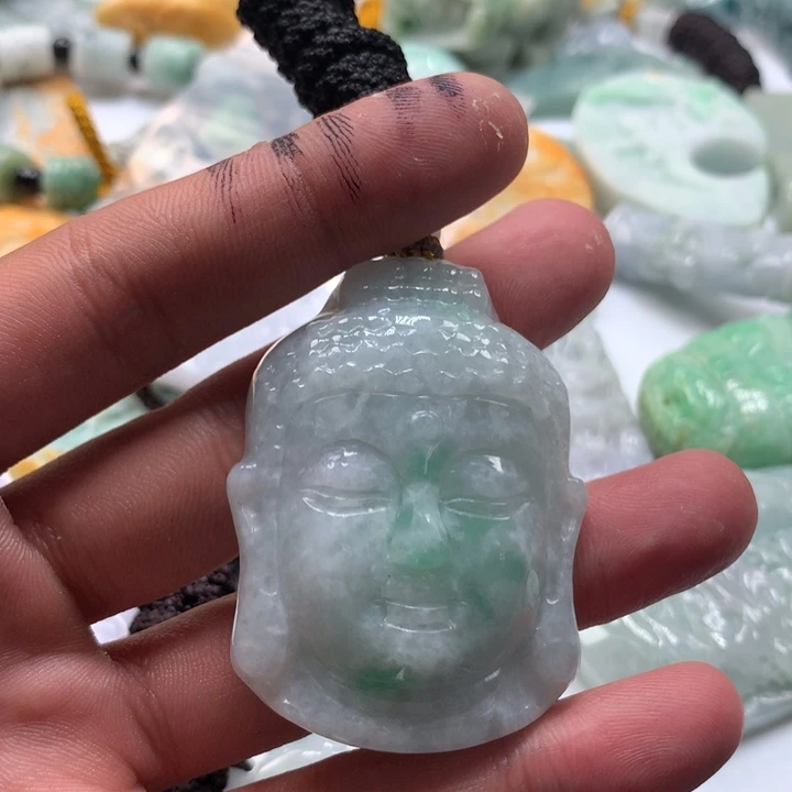颈饰未镶嵌翡翠保真天然a货翡翠