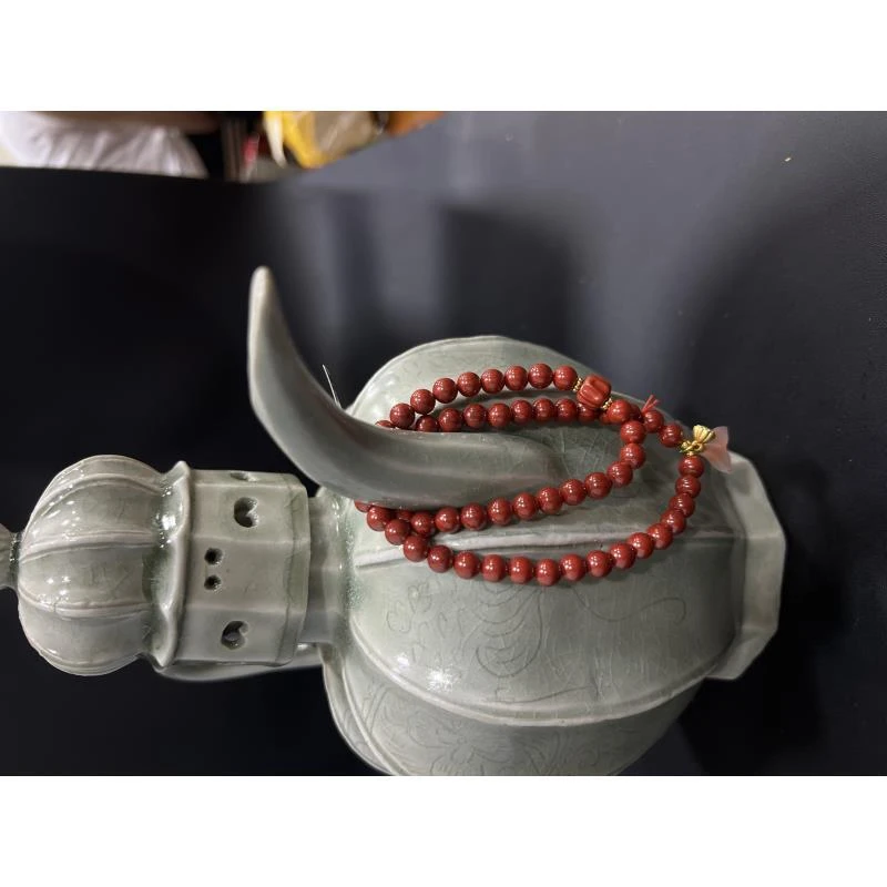 含辰砂工艺品天然辰砂朱砂时尚精品手串HK0042无礼盒无证书