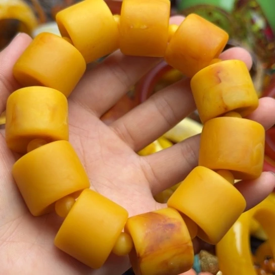 未镶嵌琥珀手串蜜蜡