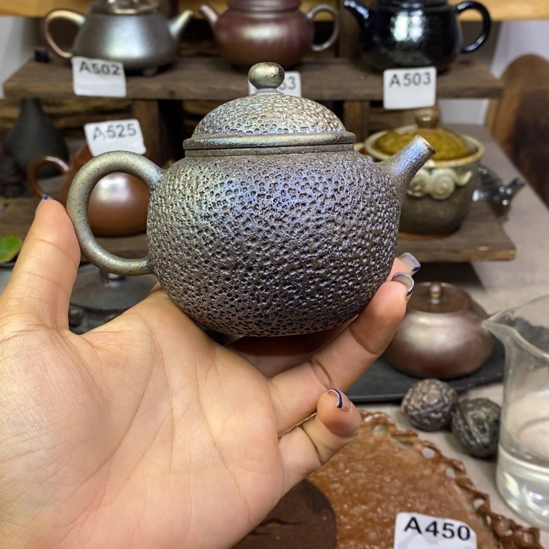享***由建水紫陶柴烧茶壶
