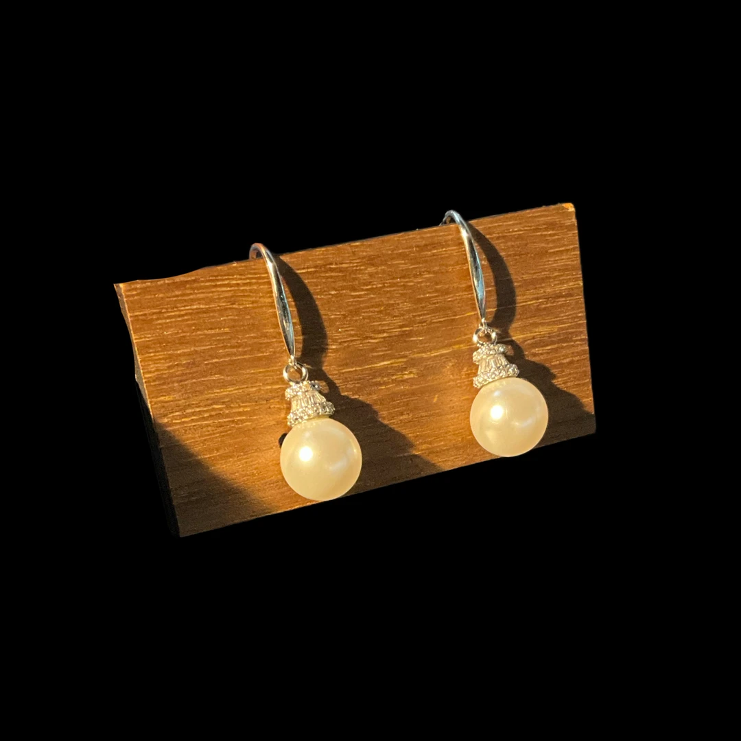 合金仿珍珠耳饰 A049耳坠设计女日韩耳饰简约饰品气质复古耳钩