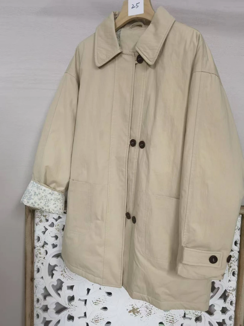 （韩版羽绒）简约松弛感羽绒服 100-130斤 胸围126 衣长85