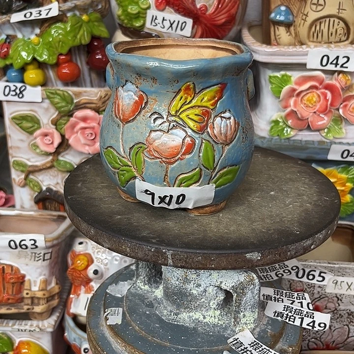 粗陶材质多肉花盆