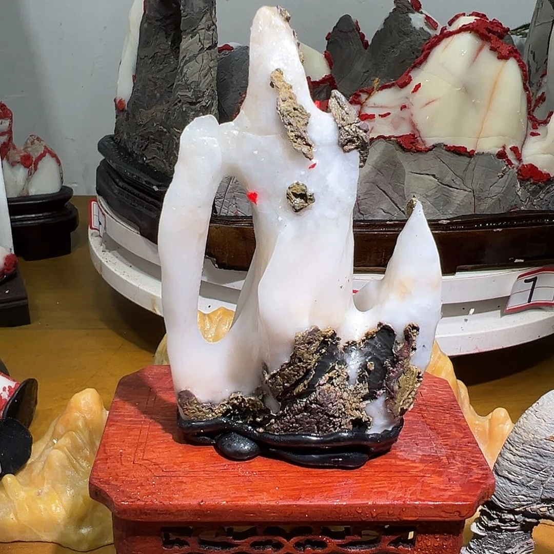 叶***青灵璧石白灵玉产地