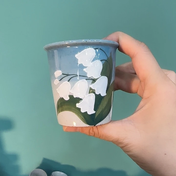 杯景德镇釉下五彩手绘