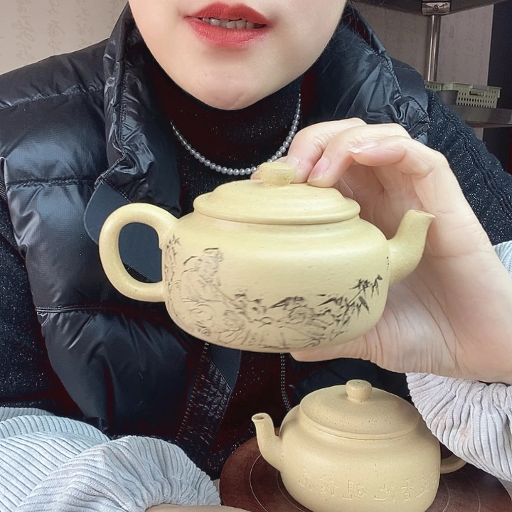 紫砂茶壶赢*紫砂壶手工