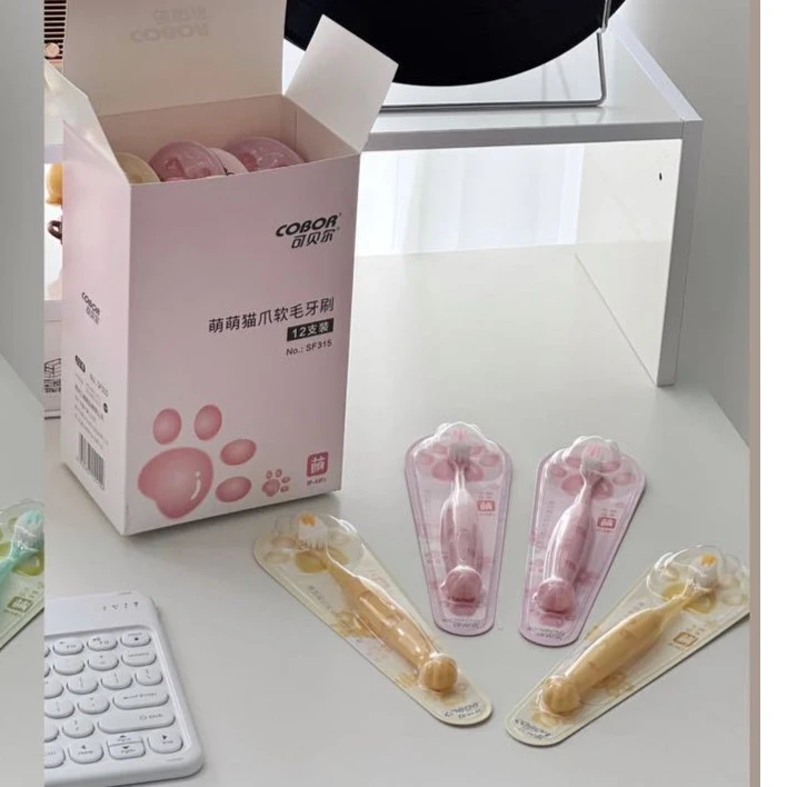 A+ 宝宝萌萌猫爪软毛牙刷   SF315