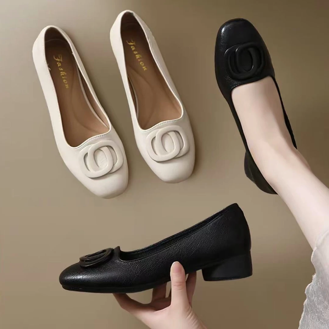 【品牌力荐】夏季百搭女鞋爆款2025新款浅口软底单鞋9528