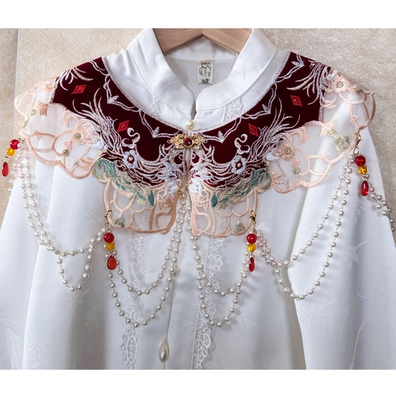 新中式明制重工刺绣云肩