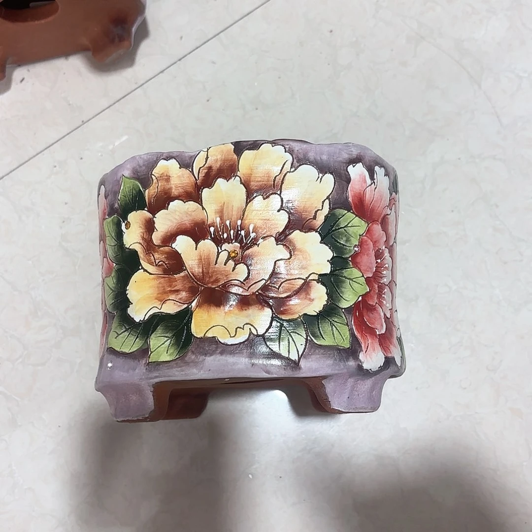 紫砂花盆手工花盆默认微瑕14/12